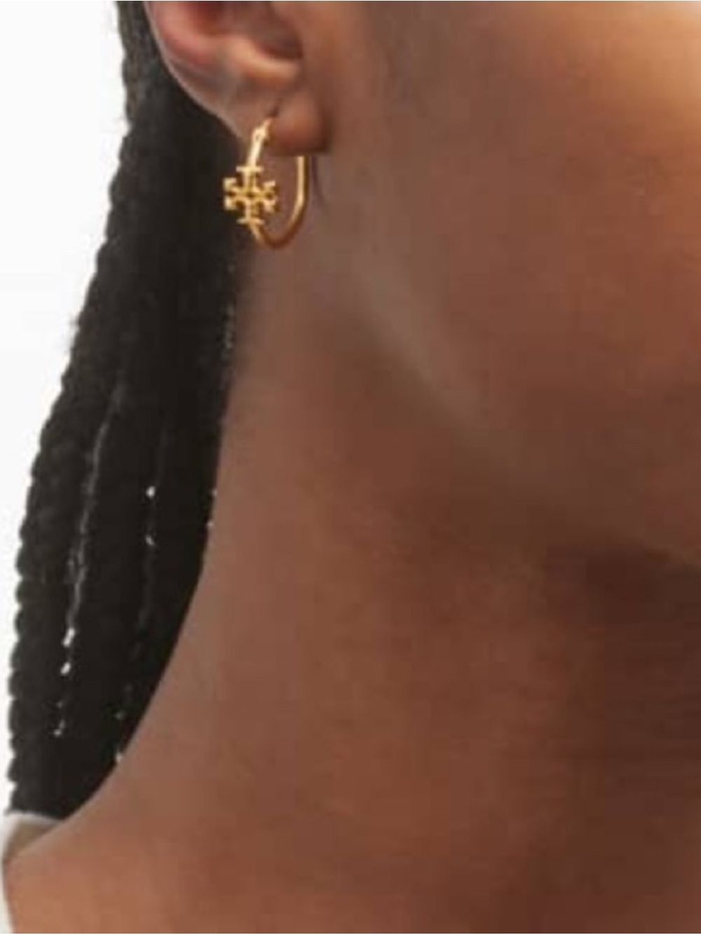 NWOT Tory Burch Small Eleanor Hoop Earring